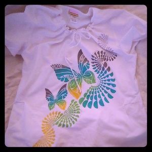 Sketchers scrub top soft brushed cotton